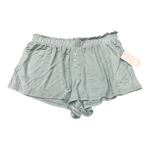 Honeydew Teal Rayon Sleep Lounge Shorts XS